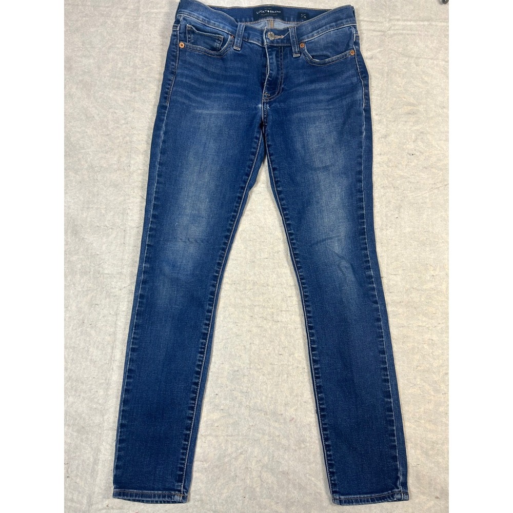 Lucky Brand Womens Blue Denim Skinny Jeans Size 2 26